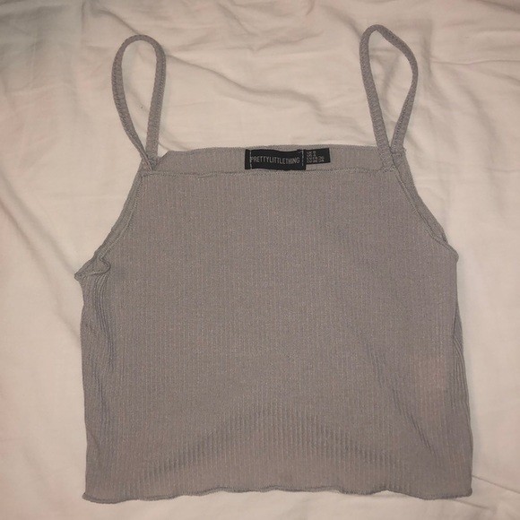 PrettyLittleThing Tops - Grey Cami Crop